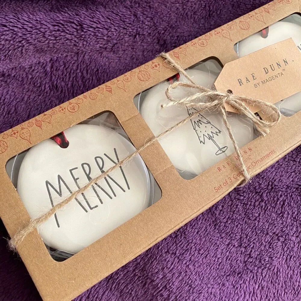 Rae Dunn Holiday Christmas Ornaments